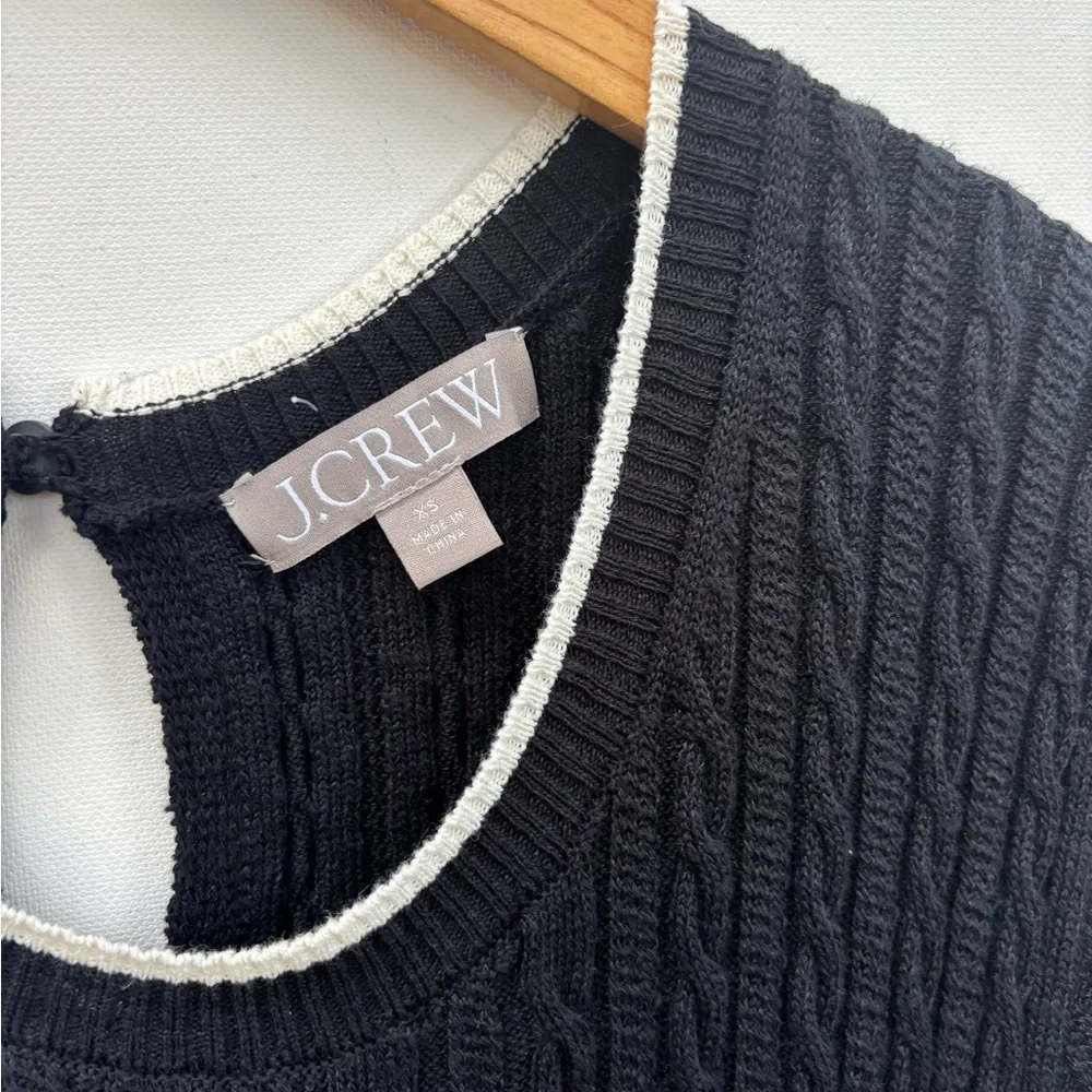 J Crew Short Sleeve Cable Knit Dress
